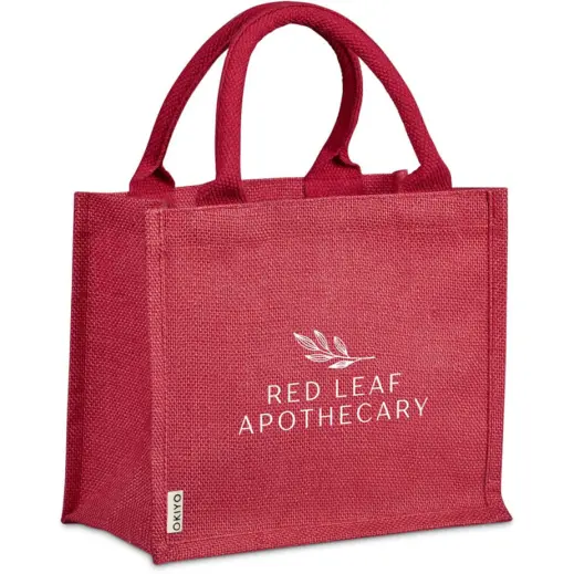Okiyo Miyag Midi Jute Gift Bag Red Branded